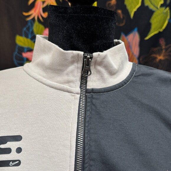 Nike x Eileen Tjan Cropped 1/2 Zip-Up Colorblock Sportswear Sweatshirt, M - Picture 7 of 16